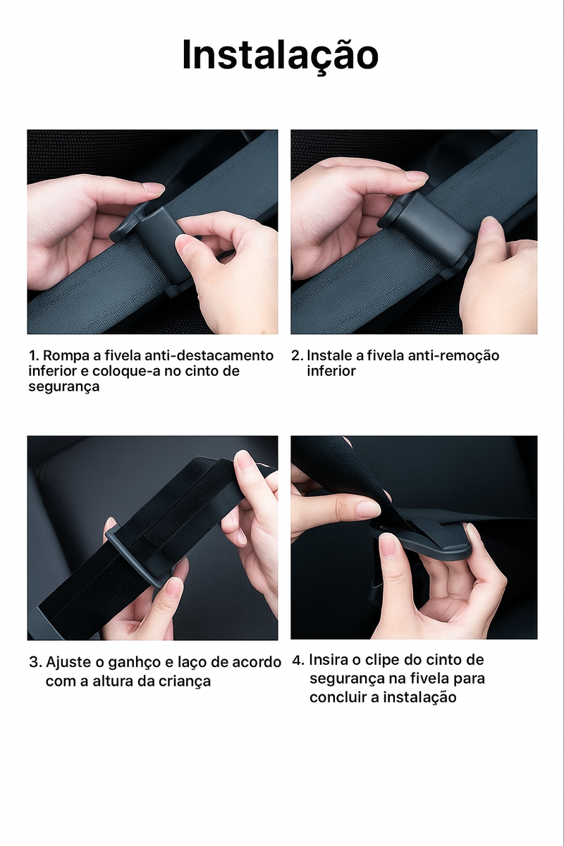 Ajustador de Cinto de Segurança Infantil