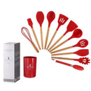 KIT 12 Utensílios de Cozinha em  Silicone Premium