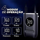 Bomba de Ar Digital, Compressor de Pneus Carro, Moto, Bike, com Lanterna Led Portátil