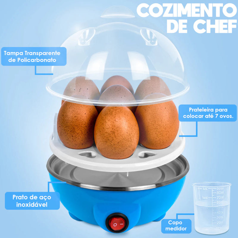 Cozedor de Ovos Elétrico Portátil