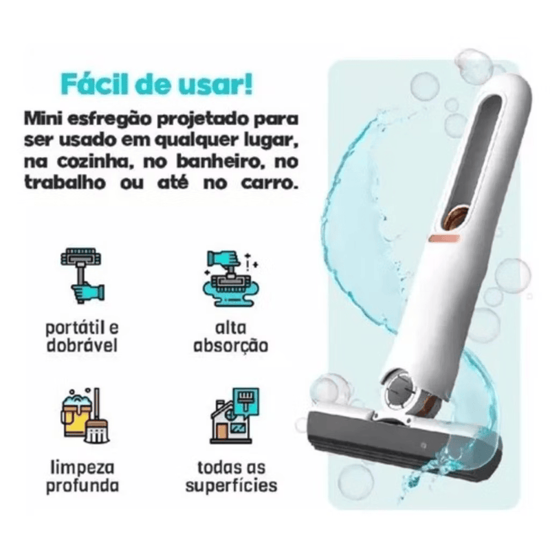 Mini Rodo de pia Mop Esfregão