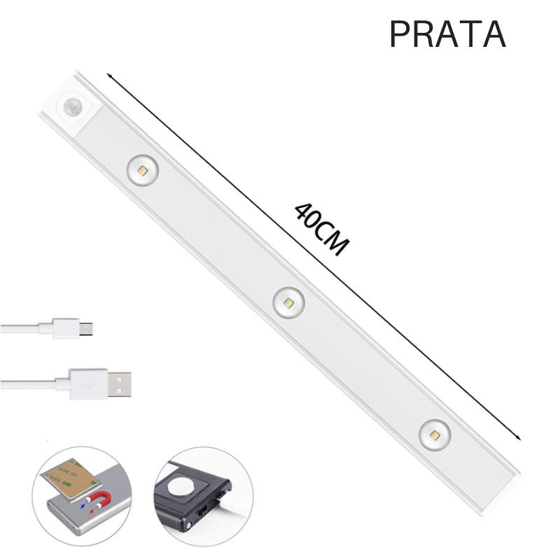 Luminária de Led Recarregável com Foco e Sensor de Movimento Smart Ligth - SEU ÚNICO SHOP