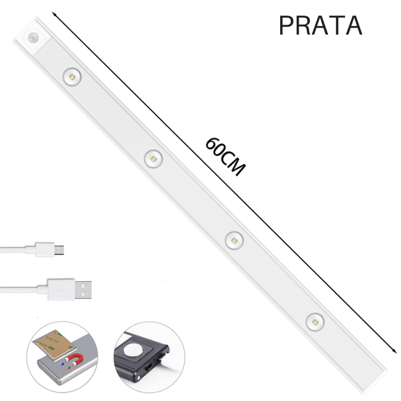 Luminária de Led Recarregável com Foco e Sensor de Movimento Smart Ligth - SEU ÚNICO SHOP