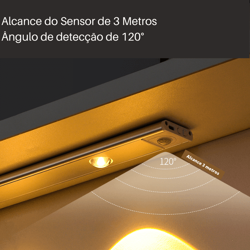 Luminária de Led Recarregável com Foco e Sensor de Movimento Smart Ligth - SEU ÚNICO SHOP