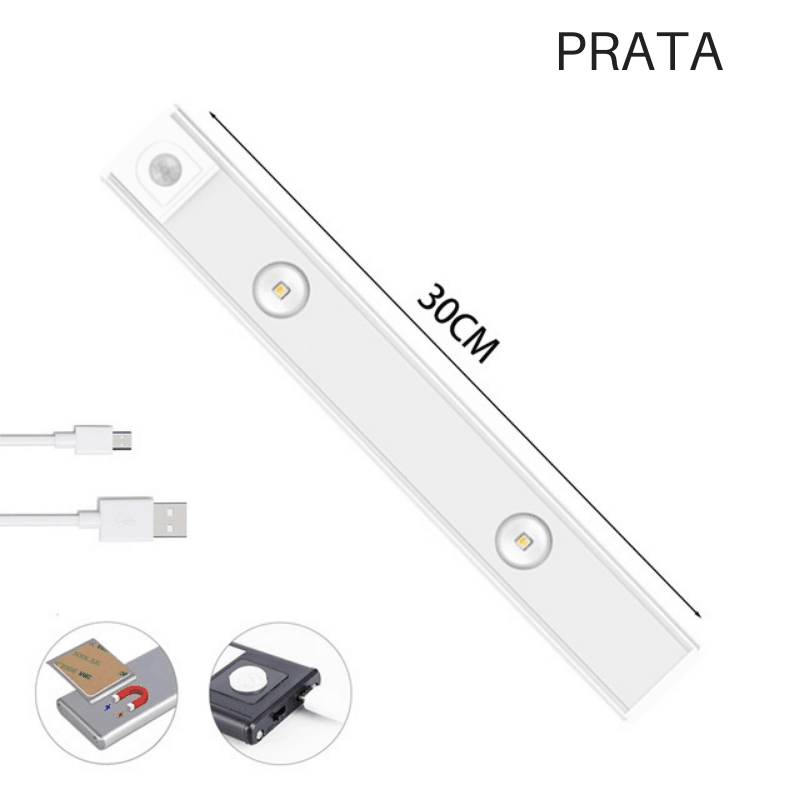 Luminária de Led Recarregável com Foco e Sensor de Movimento Smart Ligth - SEU ÚNICO SHOP