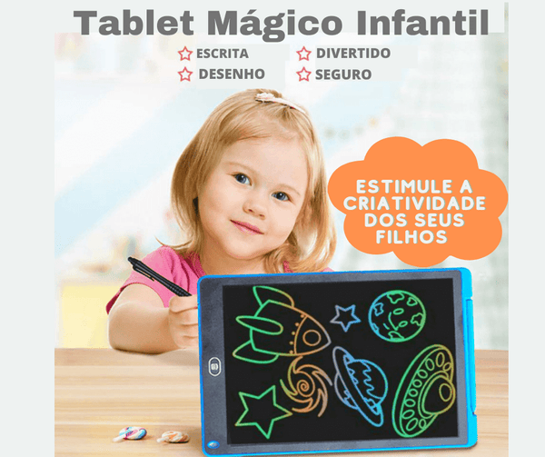 Tablet Mágico Educativo Infantil 8,5" - SEU ÚNICO SHOP